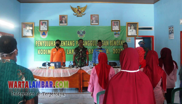 Satgas TMMD 113 bersama BPBD Pesisir Barat Adakan Penyuluhan Tentang Penanggulangan Bencana