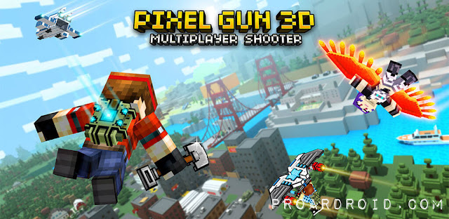  لعبة Pixel Gun 3D v17.0.0 مهكرة كاملة للأندرويد (اخر اصدار) logo