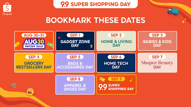 shopee 9.9 super shopping day sale