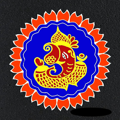 Ganesh Rangoli Designs