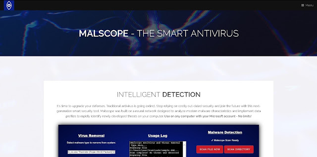 Visit our webpage to download Malscope Antivirus