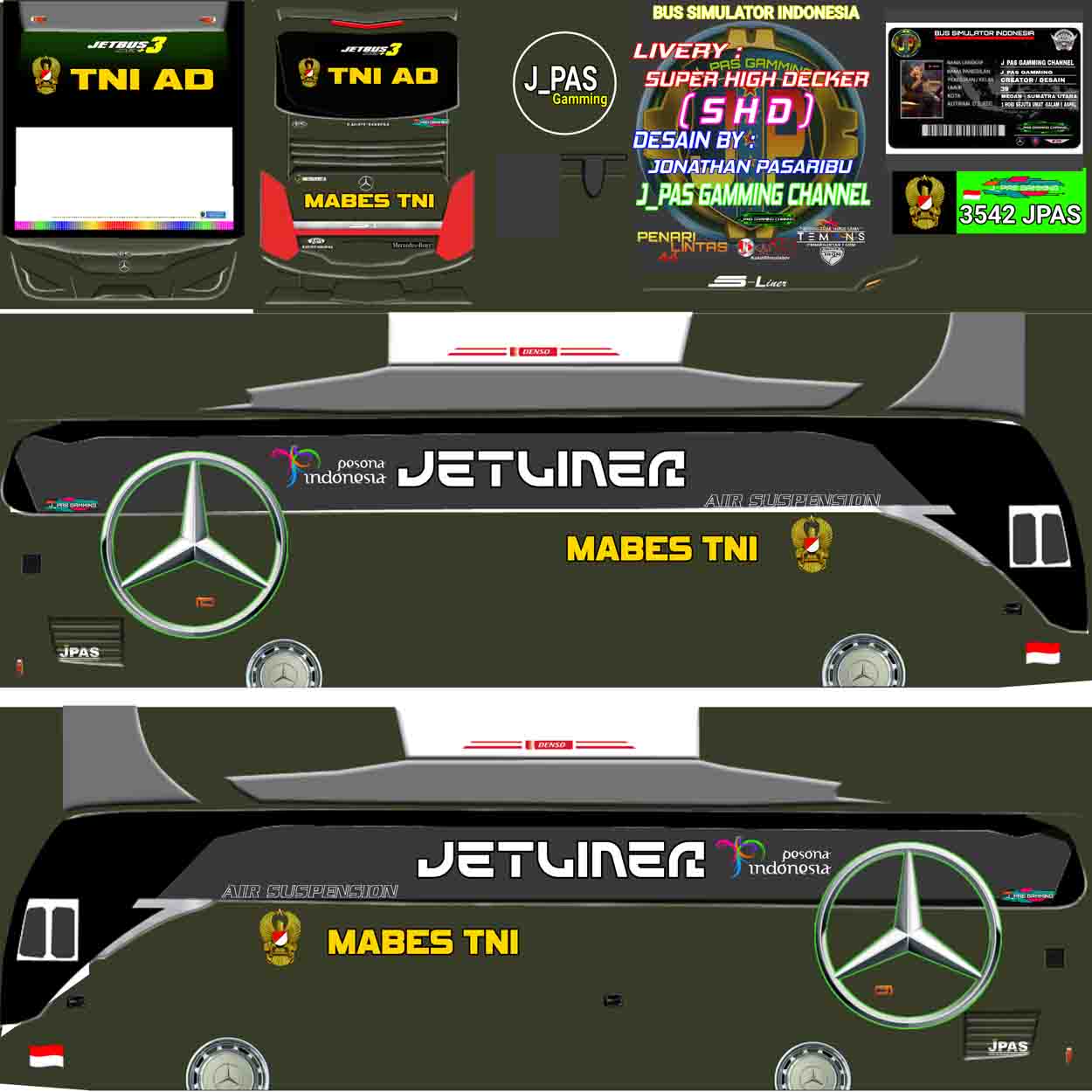 livery bussid tentara