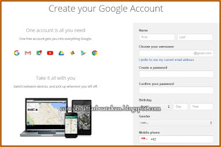 cara buat akun gmail lewat pc