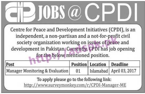 CPDI Islamabad Jobs