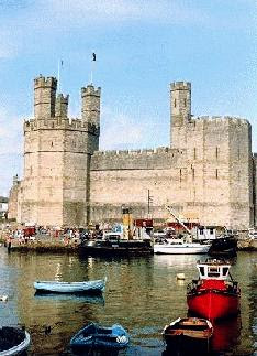 Castell Caernarfon in Wales