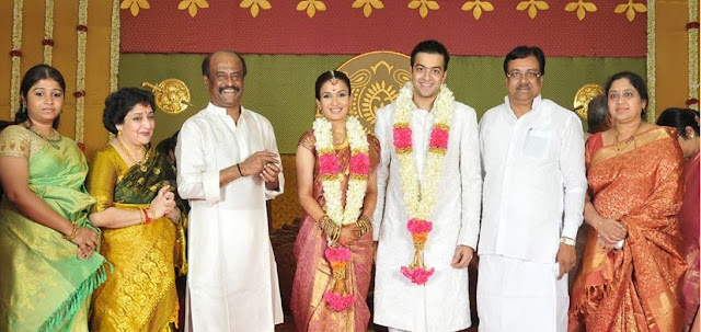 Rajinikanth's family in wedding