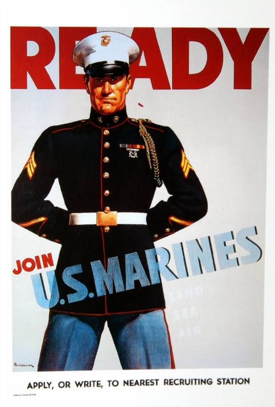 ready to join u.s marines poster