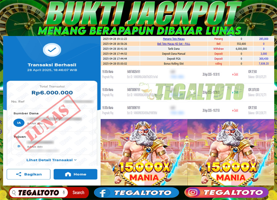 Bukti Jackpot