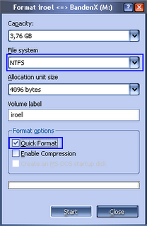 memformat flashdisk menjadi ntfs