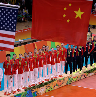 China womens volleyball team Gold