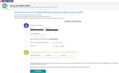 HDFC Digital Loan Against Mutual Funds (LAMF)