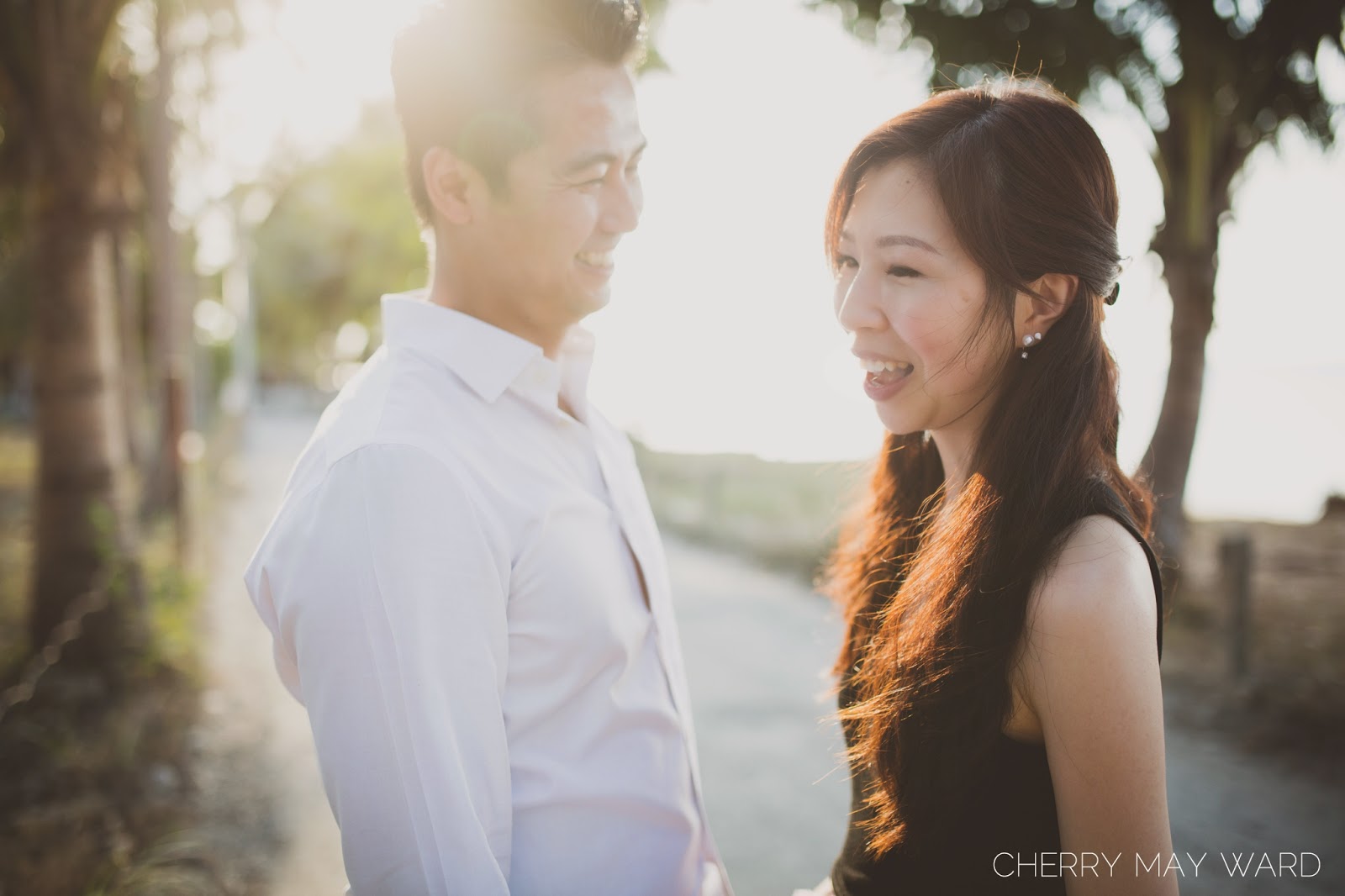 engagement photo on the beach, Koh Samui, Ban Tai sunset couple's photo shoot, 