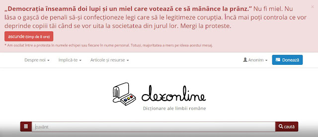 Ce spune dexonline despre PROTESTE