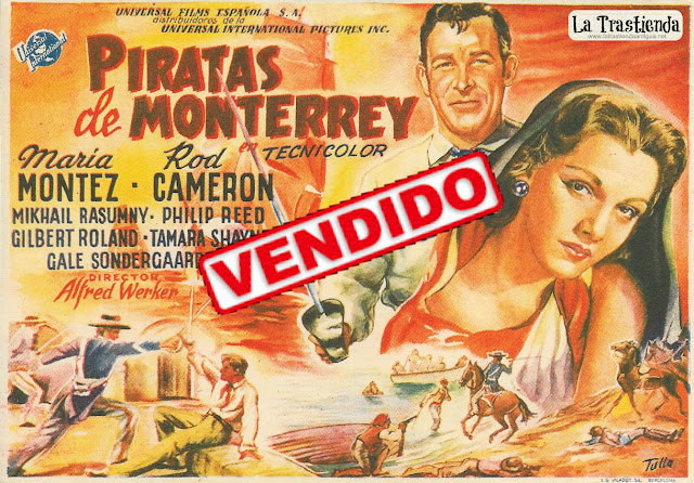 Piratas de Monterrey - Programa de Cine - Maria Montez - Rod Cameron