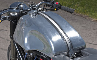 buell x1 cafe racer old style with aluminium gas tank