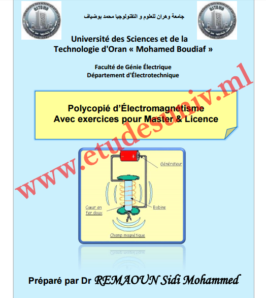 Polycopié d’Électromagnétisme + Exercices résolus