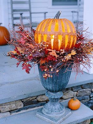 Silver Trappings: Fall Porch Decorating