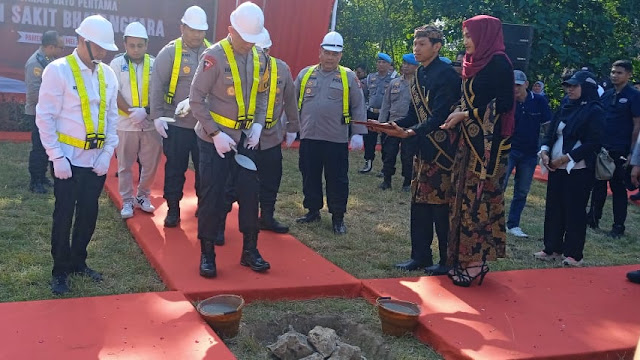 Launching Peletakkan Batu Pertama  Pembangunan Rumah Sakit Bhayangkara Pamekasan, Begini Kata Kapolda Jatim