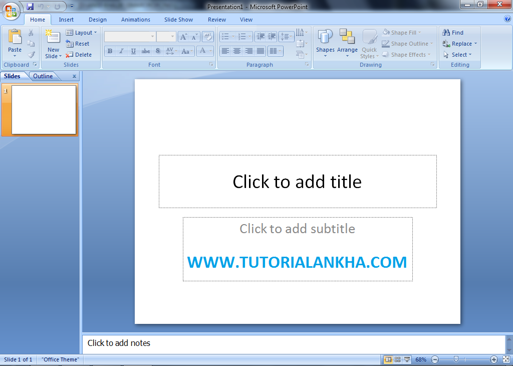 Cara merubah tampilan background dengan gambar sendiri di PowerPoint