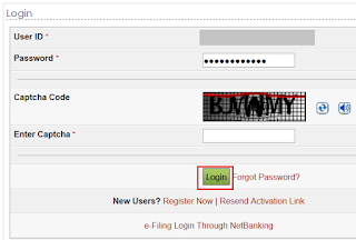 Income Tax Website Login