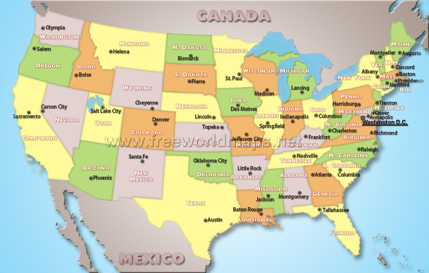 Map Of The United States