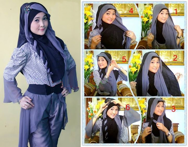 hijab modern segi empat untuk pesta