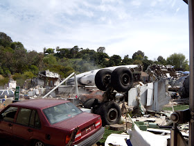 Actual studio backlot movie set for War of the Worlds