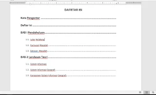 Membuat Titik-Tiitik Daftar Isi Di Microsoft Word