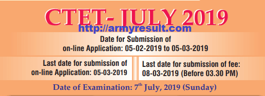 CTET Recruitment 2019 Apply for Center Teacher Eligibility Test