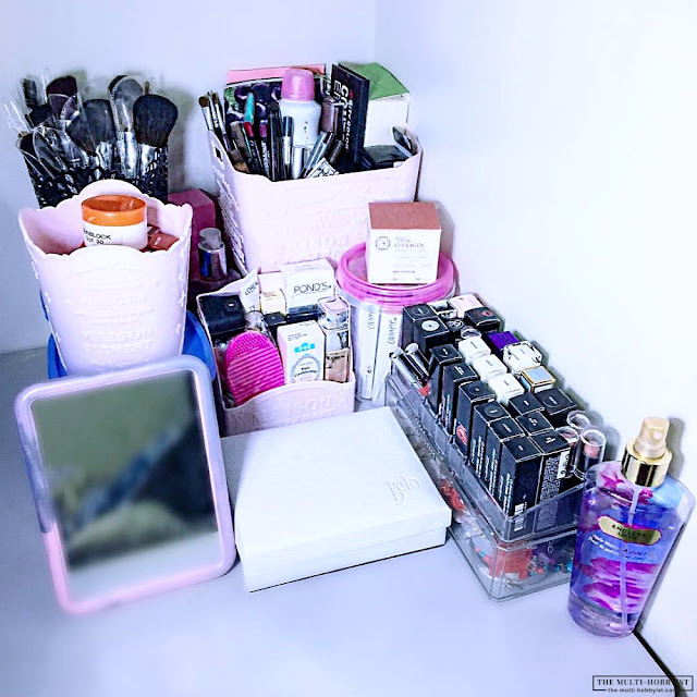 My Simple Vanity Table Set Up Featuring Acrylic Makeup Organizers