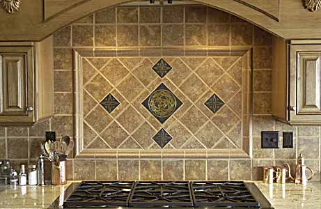 Tumbled Stone Backsplash