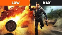 Just Cause Low vs. Max Graphics Comparison