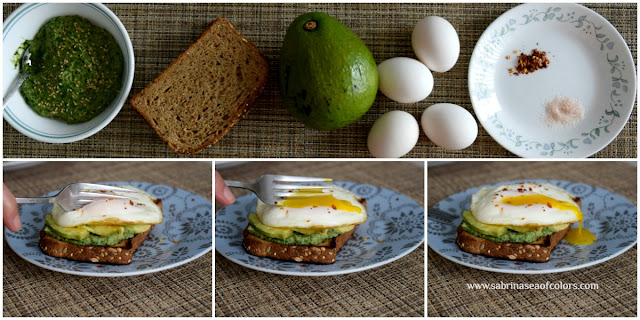 Tostadas de aguacate y huevo