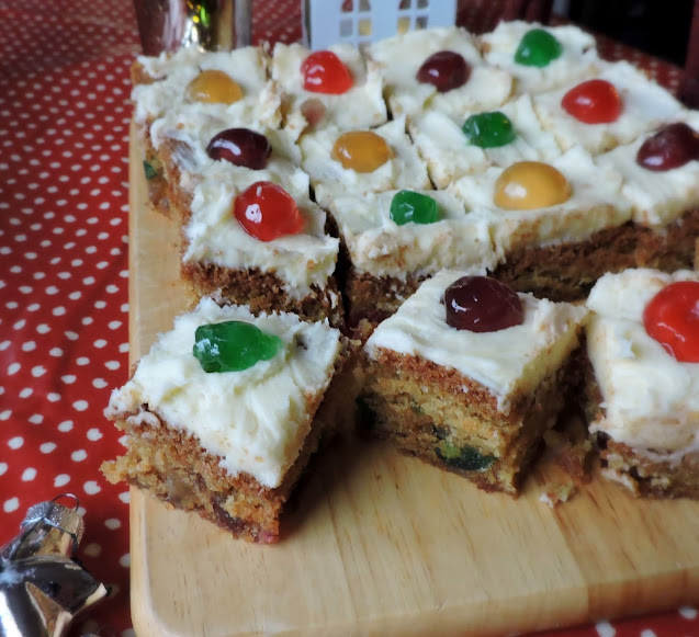 Cherry Cake Squares