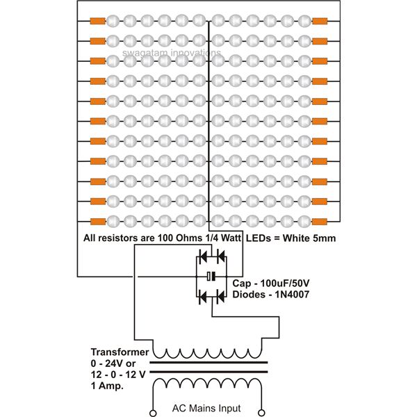 led lighting panel wiring diagrams  circuits  symbols