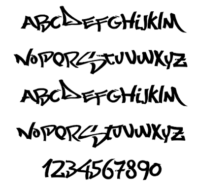 graffiti letter a-z,Graffiti Fonts