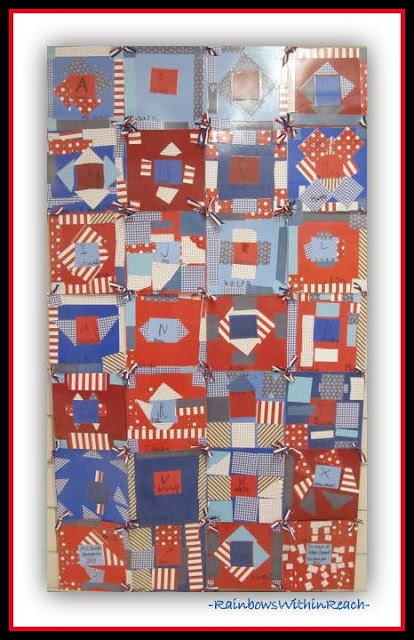 Patriotic Kindergarten Response to "Red, White and Blue" by Debbie Clement