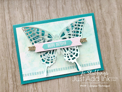 Jo's Stamping Spot - Just Add Ink #409 using Butterflies Thinlits Dies by Stampin Up!