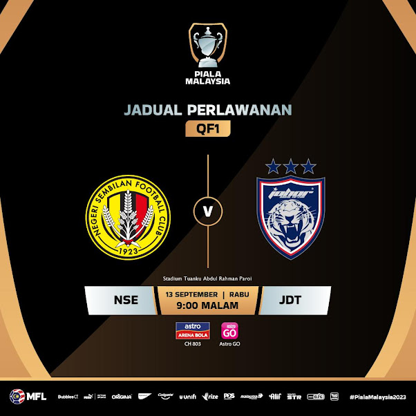 Live Streaming Negeri Sembilan vs JDT 13.9.2023