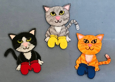 Three little kittens have lost their mittens flannel board