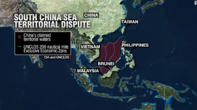 Batas Laut China Selatan VS Batas Laut Negara Tetangga Dengan Jarak 200 mile Dari Pantai