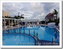 Poolside wedding