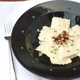 Ravioli with Pumpkin Yogurt Sauce | The Sweets Life