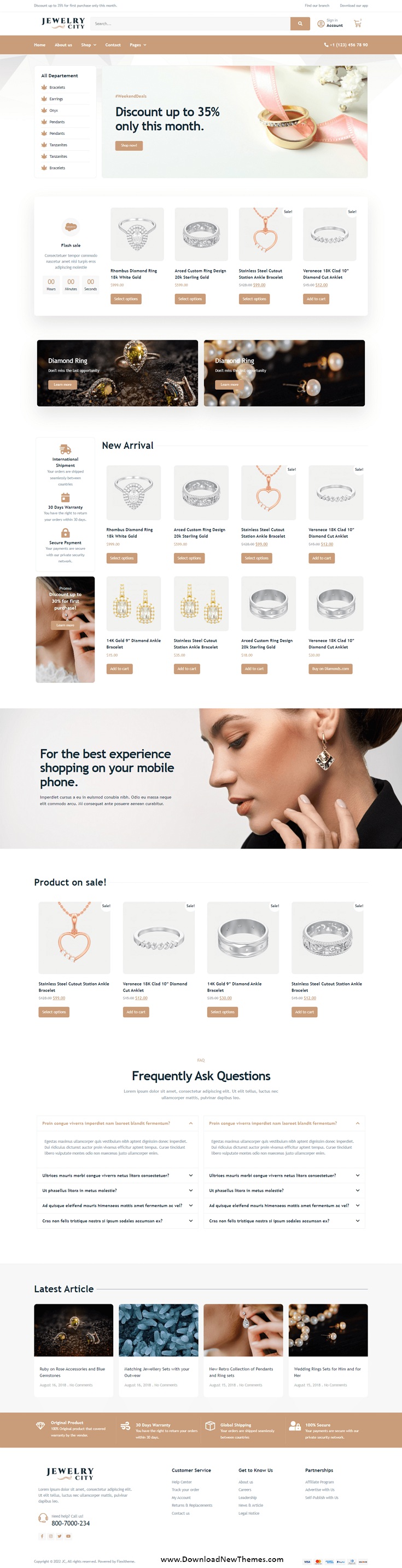 Download Jewellery Shop Elementor Pro Template Kit