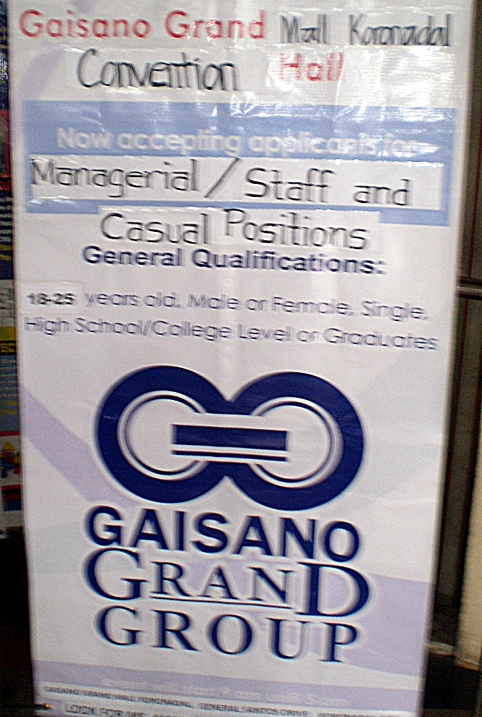 Gaisano Grand Group Of Companies Job Hiring