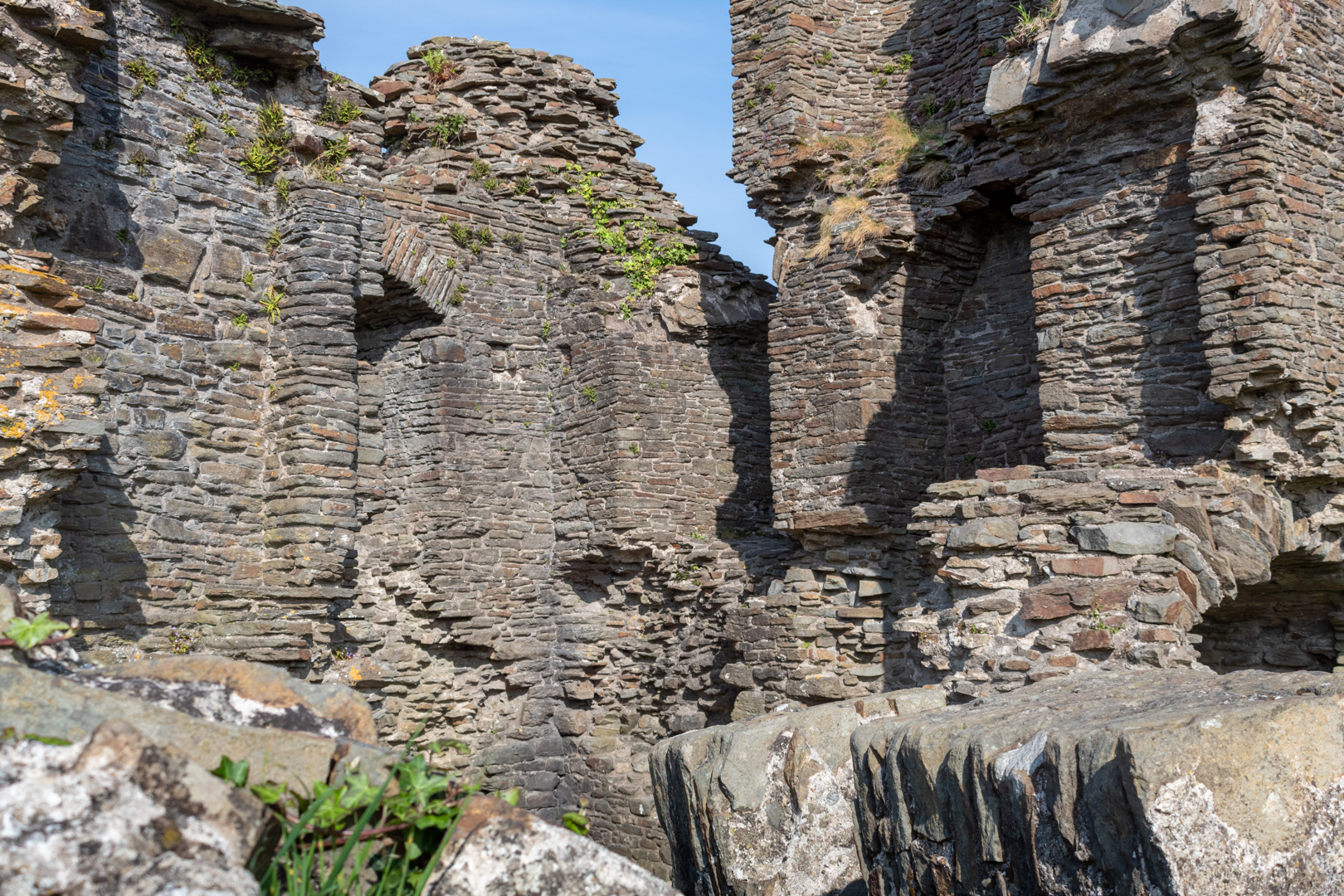 Lougher Castle  on the north of the gower coast