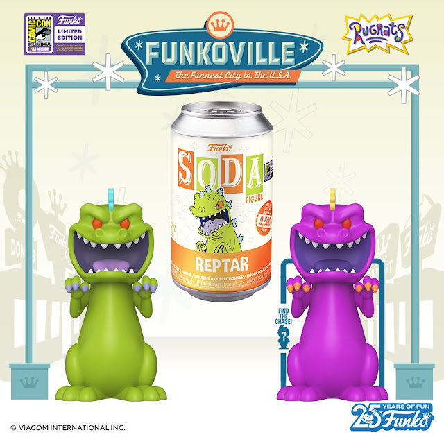 Funko Soda! Rugrats: Green Reptar Funko Soda Vinyl Figure with Pink Reptar Chase Variant – SDCC 2023 Exclusive