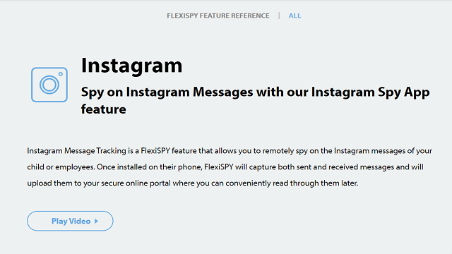 FlexiSpy Instagram spy app