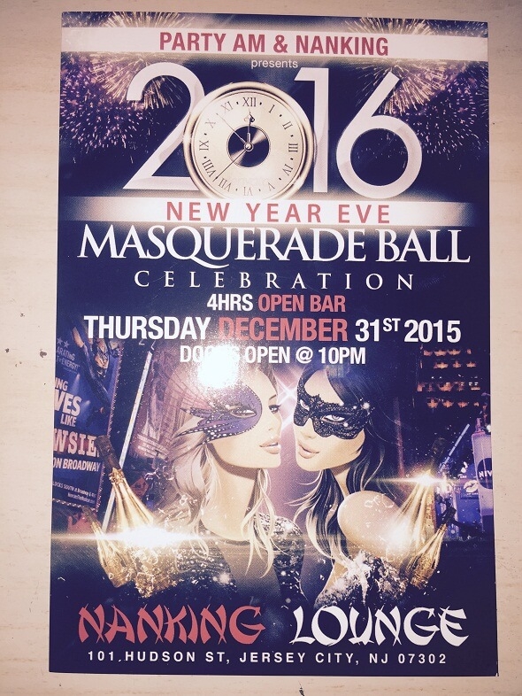  2016 New Year Eve Masquerade Ball Celebration