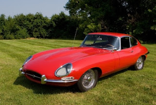 Jaguar E-Type Aerodynamics Classic Car Red Color